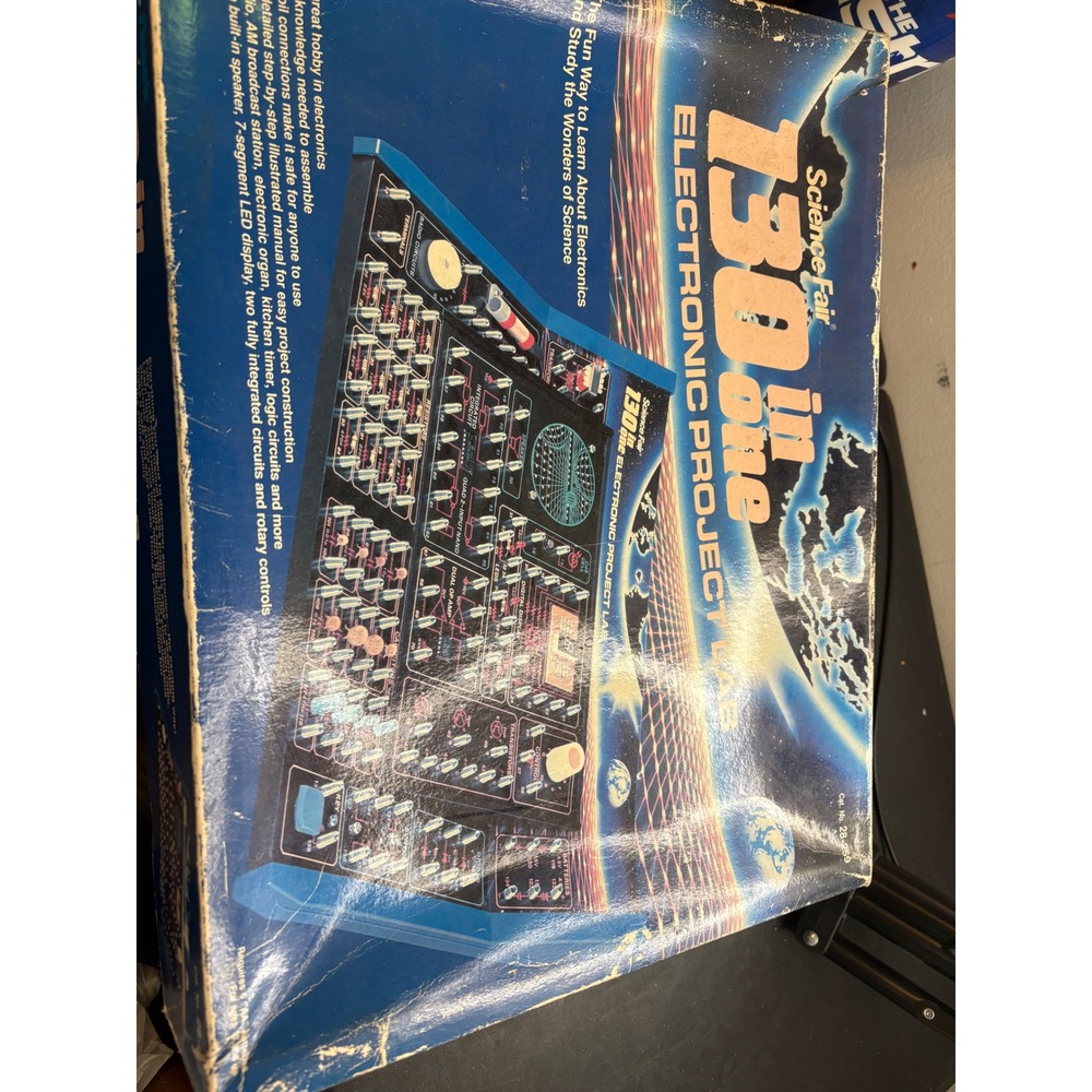 Radio Shack Science Fair 130-in-One Electronic Project Lab Vintage Kit 28-259